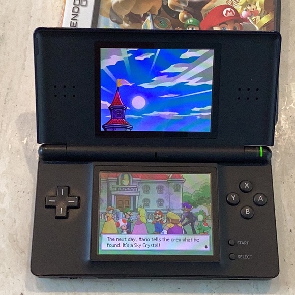 Nintendo DS Lite Console Handheld System & Battery Charger & Mario Party DS Game - Picture 10 of 16